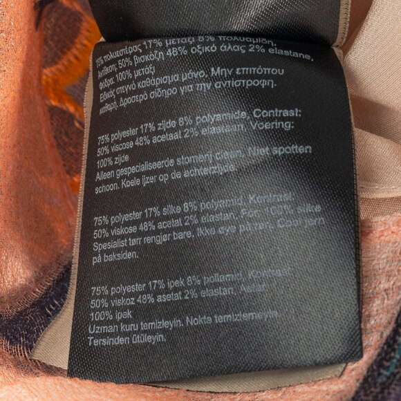 Roland Mouret PS/18 Thomas Pale Pink-Multi Iris Fils Coupe Top - Picture 10 of 13